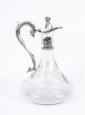 Beautiful Silver Plated Engraved Ship\