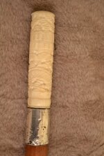 Antique walking stick cane silver London 1910 Chinese | Ref. no. 03856 | Regent Antiques