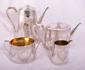 Antique English Silver Tea & Coffee Set  London 1875 | Ref. no. 03871 | Regent Antiques