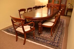 Antique Victorian Mahogany Dining Table C1870 10 Chairs | Ref. no. 03888c | Regent Antiques
