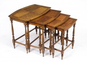 Vintage Mahogany & Inlaid Nest of 4 Tables | Ref. no. 03902 | Regent Antiques