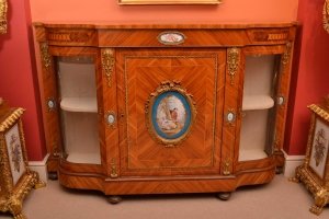 Stunning Victorian Kingwood Sevres Plaques Credenza | Ref. no. 03919 | Regent Antiques