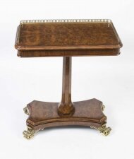 Bespoke Regency Style Burr Walnut Occasional Side End Table | Ref. no. 04173 | Regent Antiques