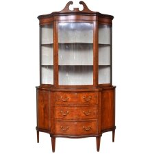Antique Edwardian Satinwood Display Cabinet c.1900 | Ref. no. 04174 | Regent Antiques