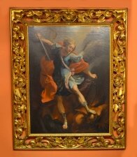 Antique Oil  Painting "St Michael" after Guido Reni | Ref. no. 04191 | Regent Antiques