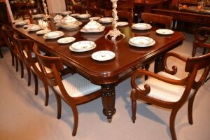 Antique 10ft Victorian Dining Table c.1840 & 10 chairs | Ref. no. 04225b | Regent Antiques