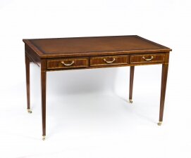 Vintage Edwardian Revival Library Writing Table 20th C