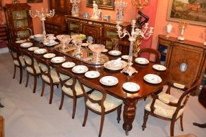 Antique Victorian Dining Table c.1880 & 12 Chairs | Ref. no. 04259a | Regent Antiques