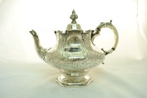 Antique Silver Teapot London 1851 Robert Pringle | Ref. no. 04281 | Regent Antiques