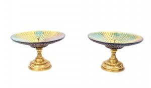 Pair of cut glass & Gilded Bronze Bowls | Ref. no. 04348 | Regent Antiques