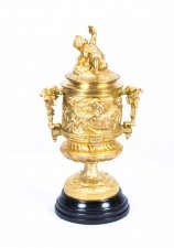 Stunning Gilded Bronze Cherub Lidded Vase Urn | Ref. no. 04511 | Regent Antiques
