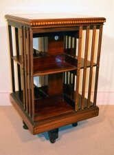 Antique Edwardian Inlaid Revolving Bookcase c.1900 | Ref. no. 04524 | Regent Antiques