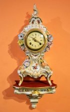 Vintage Dresden Porcelain Clock on Stand | Ref. no. 04598 | Regent Antiques