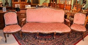 Antique French Louis XV Style Sofa & Pair Chairs | Ref. no. 04642b | Regent Antiques
