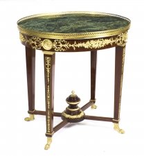 French Empire Revival  "Verde Antico" Green  Marble Top Occasional Centre Table | Ref. no. 04922B | Regent Antiques