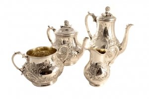 Antique Silver Rococo Tea and Coffee Set | Antique Silver Tea and Coffee Set | Ref. no. 05120 | Regent Antiques