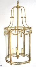 Solid Brass Oval Sheraton Style 4 Light Lantern | Ref. no. 05195 | Regent Antiques