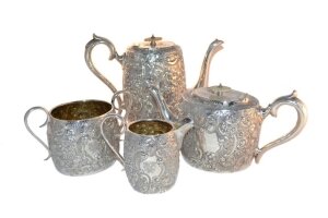 Antique English Silver Rococo Tea & Coffee Set 1901 | Ref. no. 05207 | Regent Antiques