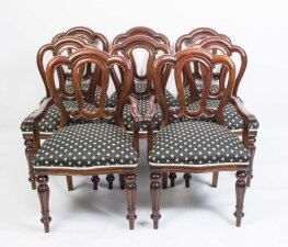 Vintage Set 8 Victorian Admiralty Back  Dining Chairs | Ref. no. 05268b | Regent Antiques