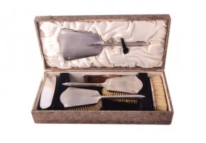 Art Deco Silver Brush Mirror Set | Antique Silver Brush Mirror Set | Ref. no. 05300 | Regent Antiques