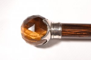 Antique Walking Stick/ Cane with Tiger\