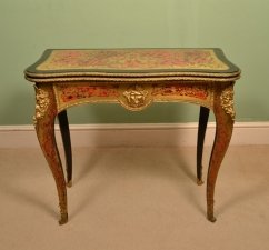 Antique French Boulle Tortoiseshell Card Table c.1870 | Ref. no. 05472 | Regent Antiques