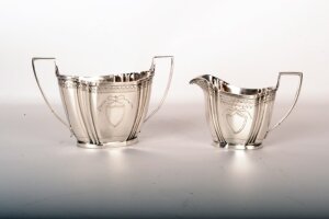 Antique Victorian Silver Cream Jug & Sugar Bowl 1897 | Ref. no. 05538 | Regent Antiques