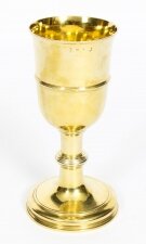 Antique Silver Gilt Chalice Cup by Paul de Lamerie 1745 18th C