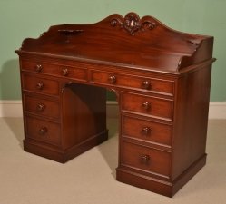 Antique Victorian Mahogany Pedestal  Desk c.1850 | Ref. no. 05648 | Regent Antiques