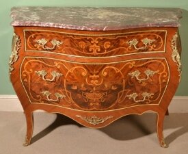 Louis XV Marble Topped Marquetry Commode Chest | Ref. no. 05681a | Regent Antiques