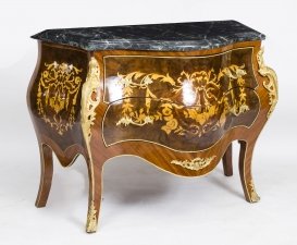 Louis XV Marble Topped Marquetry Commode Chest 20th C | Ref. no. 05682a | Regent Antiques