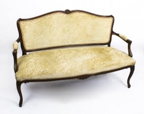 Antique French Walnut Sofa / Settee c.1900 | Ref. no. 05734 | Regent Antiques