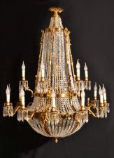 French Empire Style Two Tier 18 light Ballroom Chandelier | Ref. no. 05787 | Regent Antiques