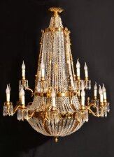 French Empire Style Two Tier 18 light Ballroom Chandelier | Ref. no. 05787x | Regent Antiques