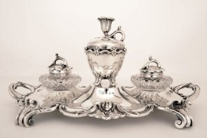 Antique English Silver Ink Well London 1852 | Ref. no. 05804 | Regent Antiques