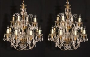 Pair of Vintage Venetian 12 Light Chandeliers  20th C | Ref. no. 05869a | Regent Antiques