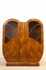 Antique Art Deco Burr Walnut Display Cabinet c.1920 | Ref. no. 05983 | Regent Antiques