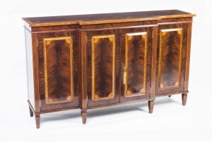 Flame Mahogany Four Door Sideboard Credenza Chiffonier | Ref. no. 06010 | Regent Antiques