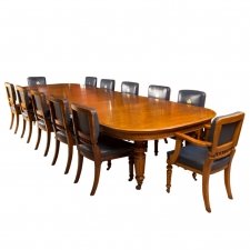 Antique Victorian Oak Dining Table & 12 Chairs c.1870 | Ref. no. 06076 | Regent Antiques