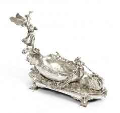 Vintage Silver Plated Winged Victory of Samothrace Boat Centrepiece  20th C | Ref. no. 06086a | Regent Antiques