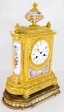 Antique French Ormolu Pink Sevres Porcelain Clock c1880 | Ref. no. 06147 | Regent Antiques