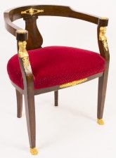Antique Empire  Mahogany Tub Arm Desk Chair c.1880 | Ref. no. 06154 | Regent Antiques
