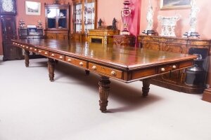 Antique Victorian 5M Walnut Boardroom Conference Table | Ref. no. 06184a | Regent Antiques