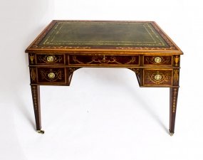 Antique Edwardian Inlaid Writing Table Desk c.1900 | Ref. no. 06219 | Regent Antiques