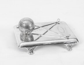 antique silver plated inkwell | Ref. no. 06233 | Regent Antiques