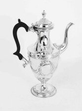 Antique George III Silver Adam Coffee Pot 1785 | Ref. no. 06289 | Regent Antiques