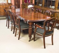 Antique Victorian Mahogany Dining Table 8 Chairs c1870 | Ref. no. 06314b | Regent Antiques