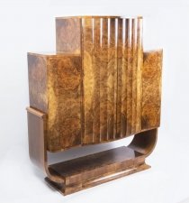 Antique Art Deco Burr Walnut Cocktail Cabinet Bar c1920 | Ref. no. 06323 | Regent Antiques