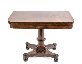 Antique William IV Rosewood Card Table c.1830 | Ref. no. 06337 | Regent Antiques