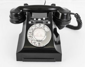 Vintage Black Perspex Bakelite 328L Telephone | Ref. no. 06345 | Regent Antiques